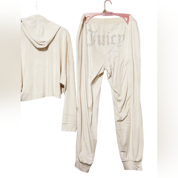 NWT Juicy Couture Women’s Velvet Fleece  Pajama Set - Picture 3 of 5